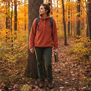 NWT Patagonia Women's Re-Tool Half-Snap Pullover in Burl Red